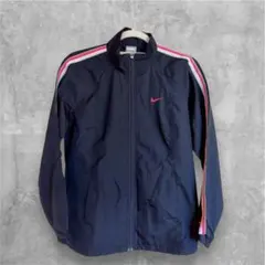 NIKE ナイキ ウィンドブレーカー レディース S ネイビー ピンク