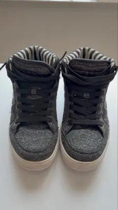 aib グレー ハイカットスニーカー