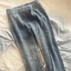 monmimi グレー XL リブ編みスパッツ