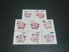 ラッキー　８枚セット　ポケモン　デコキャラシール　第一パン