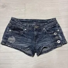 00s 平成ギャル y2k ショートパンツ デニム grunge mcbling