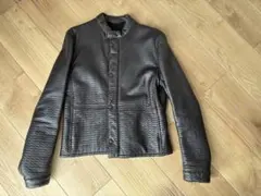 【極美品】ジョルジオアルマーニ 羊革 レザージャケット ラムレザー 黒 48 極美品】ジョルジオアルマーニ 羊革 レザージャケット