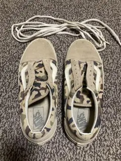 VANS 迷彩 カモフラージュ スニーカー　２５センチ