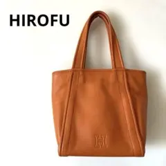 【HIROFU】 レザートートバッグ オレンジ