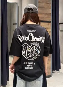 ロデオクラウンズ heartwarming Tシャツ BLACK ユニセックスのサムネイル