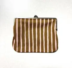 【marimekko】がま口 ポーチ Piccolo ピッコロ　ストライプ柄のサムネイル