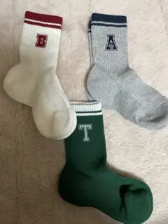 キッズ靴下 3足セット (B、A、T)