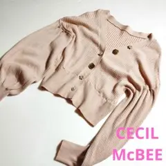 CECIL McBEE・セシルマクビー★花ボタン、他★ニット・カーディガン・羽織