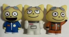 にしむらゆうじ 宇宙なんちゃらこてつくん ミニソフビ フィギュア 3体セット