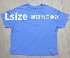 半袖 Tシャツ ブルー 無地 シンプル　無印良品Lサイズのサムネイル