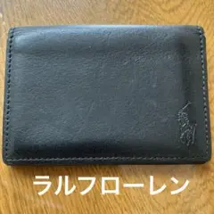 POLO RALPH LAUREN 黒 レザー 名刺入れ