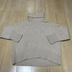 ギャルリーヴィー　ファインウール　ニット　タートルネック