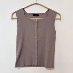 ★値下げ★グレージュ　ノースリーブ　Mサイズ　タンクトップ　ベージュ