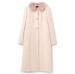 美品 定価7万程 TOCCA ロングコート ビジュー アンゴラ アルパカ 白 