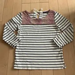 nîmes & nîmes ストライプ リバティ　長袖Tシャツ