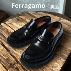 【美品】Ferragamo　フェラガモ　ブラック　ローファー　定番　26.5cm
