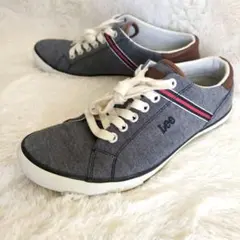 【美品】Lee 　スニーカー　デニム ローカット　24 インディゴブルーのサムネイル