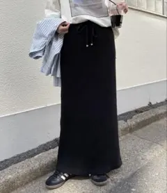 チャオパニックティピー　すっきりシルエットリブスカート