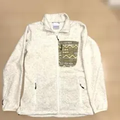 美品　Columbia フリース　ジャケット Lサイズ クリーム色