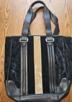 BALLY レザーコンビ トートバッグ ブラック【中古】のサムネイル