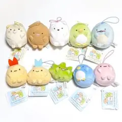 すみっコぐらし ばんざいゴムひも付きマスコット 10種セット
