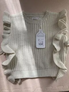 mamaraku フリルニットベスト