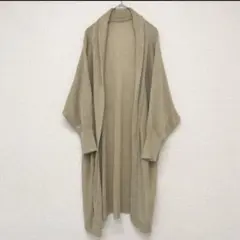 deuxieme classe リネン ベージュ ニット ロングカーディガン