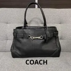★COACH コーチ レザー トートバッグ ブラック 黒 F08A71 2026年最新】コーチ f08a71の人気アイテム - メルカリ