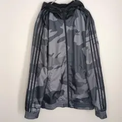 アディダス M ウインドブレーカー ナイロンジャケット 迷彩 カモ柄 M 柄