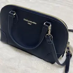 （新品）modaprincipe 2WAY ショルダーバッグ ネイビーのサムネイル