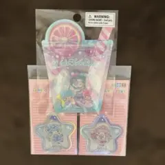新品．未使用！サンリオ リトルツインスターズ キキララ ステッカー 3点セット
