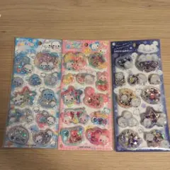 KAMIO JAPAN スパンコールパーティーシール　3枚セット