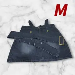 ミニスカート　レディース　ブラック　デニム　M