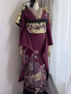 振袖 金 山吹茶色 フルセット - メルカリ