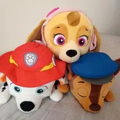 パウ・パトロール☆ぬいぐるみセット☆チェイス☆スカイ☆マーシャル