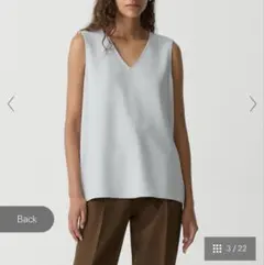 Admiral Crepe Vneck Top ノースリーブトップスのサムネイル