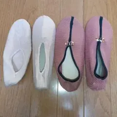 濃いピンク·淡いピンクのルームソックス2点セットのサムネイル