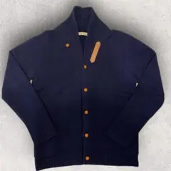 ショールカラー カーディガン ウール