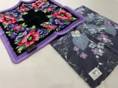 新品・未使用　FEILER 花柄と藍染ハンカチセット⑥