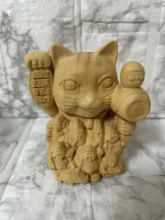 陶器製 招き猫 赤い帯付き 陶器製 招き猫 赤い帯付き - メルカリ