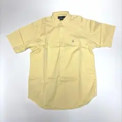 90S ラルフローレン 半袖シャツ ボタンダウン BLAKE 黄色 イエロー M