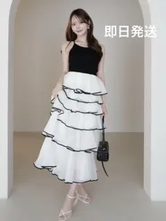新品 EIMY MAËLLE COMBI DRESS ワンピース 黒 ブラックのサムネイル