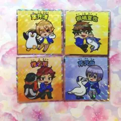 Free!FSマンチョコ２シール　葉月渚　桐嶋夏也　椎名旭　芹沢尚