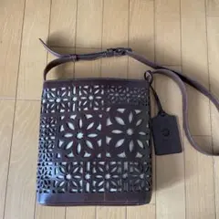 genten ショルダーバッグ レザー カットワークのサムネイル