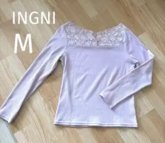INGNI シースルートップス スモーキーピンク M