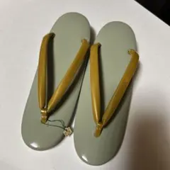 グリーンとゴールドの草履　23cm