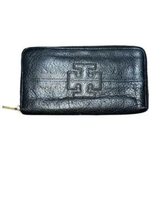 トリーバーチ　長財布黒　ラウンドファスナー　レザーレディースTory Burch
