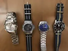 ジャンク腕時計4本　CASIO他