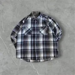 00's vintage Aqua Bluesチェック柄シャツ古着y2kアメカジのサムネイル