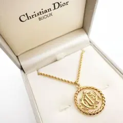 3110 保存箱付き極美品✨　Dior　ネックレス　CD ロゴ　希少　刻印